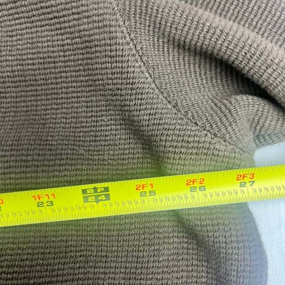 Wolverine  1/4 Zip Mens 2XL Waffle Knit Outdoor Workwear Gorpcore Brown - Picture 4 of 11